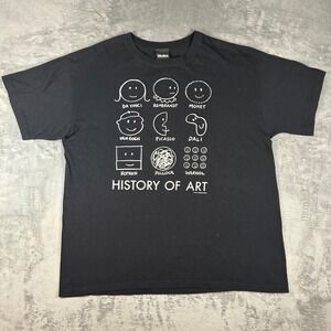 MoMA History of Art T-Shirt Mens XL Black Donald Seitz Graphic Tee Museum Art